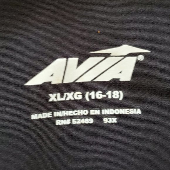 Avia Black Front Half Zip Hoodie Jacket SZ XL (16-18) - Picture 4 of 10